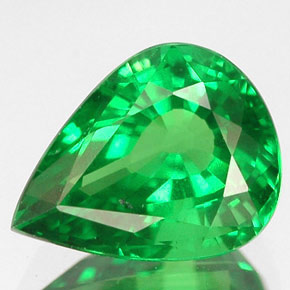 2.13 ct Green Tsavorite Garnet Gemstone, Tsavorite Garnet Gem in Pear Facet Shape for Sale.