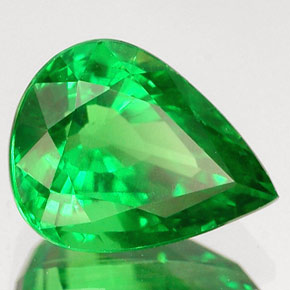 2.13 ct Green Tsavorite Garnet Stone, Natural Tsavorite Garnet in Pear Facet Shape for Sale