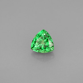 0.63 ct Green Tsavorite Garnet Stone, Natural Tsavorite Garnet in Trillion Facet Shape for Sale