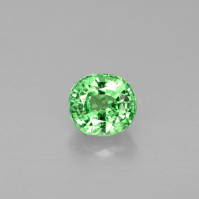 0.65 ct Green Tsavorite Garnet Gemstone, Tsavorite Garnet Gem in Oval Facet Shape for Sale.
