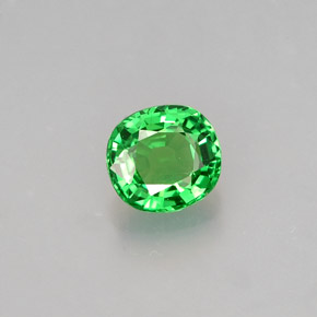 0.59 ct Green Tsavorite Garnet Stone, Natural Tsavorite Garnet in Cushion-Cut Shape for Sale