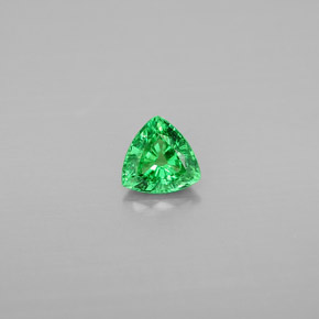 0.54 ct Green Tsavorite Garnet Gemstone, Tsavorite Garnet Gem in Trillion Facet Shape for Sale.