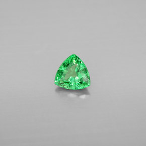 0.54 ct Green Tsavorite Garnet Stone, Natural Tsavorite Garnet in Trillion Facet Shape for Sale