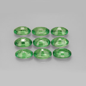 Tsavorite Garnet Gemstone in 6 x 4.2 mm Size for Sale, Tsavorite Garnet Stone in Vivid Green Color