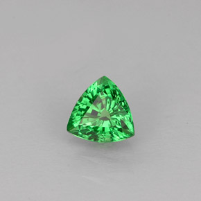 0.41 ct Green Tsavorite Garnet Stone, Natural Tsavorite Garnet in Trillion Facet Shape for Sale