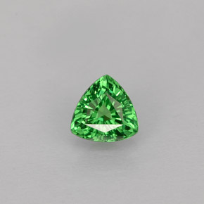 0.40 ct Green Tsavorite Garnet Gemstone, Tsavorite Garnet Gem in Trillion Facet Shape for Sale.