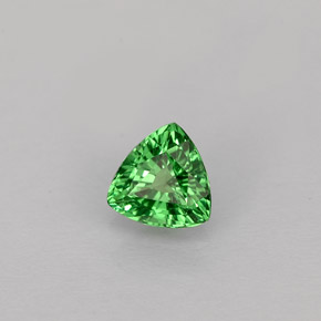 0.40 ct Green Tsavorite Garnet Stone, Natural Tsavorite Garnet in Trillion Facet Shape for Sale