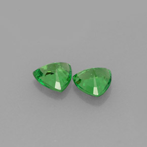 Tsavorite Garnet Gemstone in 4.7 x 4.6 mm Size for Sale, Tsavorite Garnet Stone in Chrome Green Color