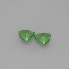 Tsavorite Garnet Gemstone in 4.8 x 4.7 mm Size for Sale, Tsavorite Garnet Stone in Chrome Green Color
