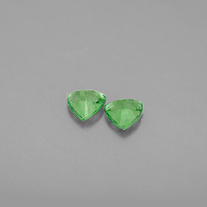 Tsavorite Garnet Gemstone in 4.2 x 4.1 mm Size for Sale, Tsavorite Garnet Stone in Chrome Green Color
