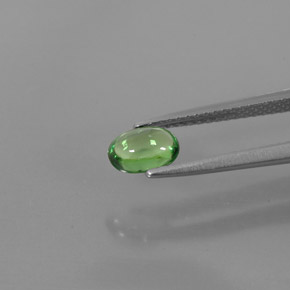 Tsavorite Garnet Gemstone in 6.4 x 4.4 mm Size for Sale, Tsavorite Garnet Stone in Chrome Green Color