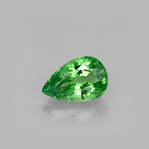 0.51 ct Green Tsavorite Garnet Gemstone, Tsavorite Garnet Gem in Pear Facet Shape for Sale.
