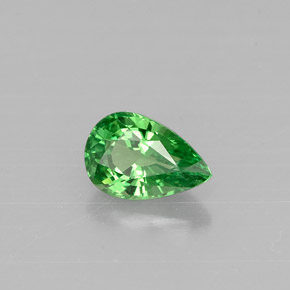0.51 ct Green Tsavorite Garnet Stone, Natural Tsavorite Garnet in Pear Facet Shape for Sale