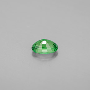 Tsavorite Garnet Gemstone in 6.3 x 4.3 mm Size for Sale, Tsavorite Garnet Stone in Chrome Green Color