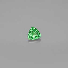 0.39 ct Green Tsavorite Garnet Stone, Natural Tsavorite Garnet in Trillion Facet Shape for Sale