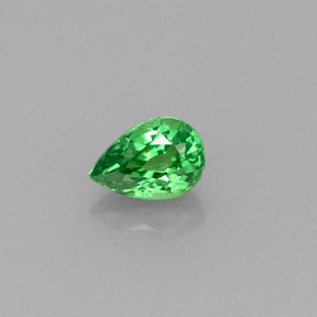 0.46 ct Green Tsavorite Garnet Gemstone, Tsavorite Garnet Gem in Pear Facet Shape for Sale.