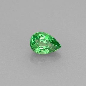 0.46 ct Green Tsavorite Garnet Stone, Natural Tsavorite Garnet in Pear Facet Shape for Sale