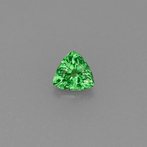 0.28 ct Green Tsavorite Garnet Gemstone, Tsavorite Garnet Gem in Trillion Facet Shape for Sale.