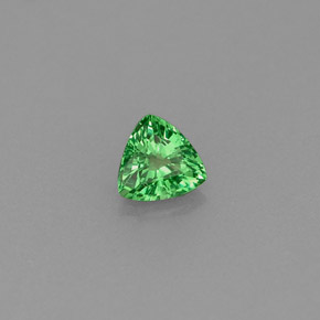 0.28 ct Green Tsavorite Garnet Stone, Natural Tsavorite Garnet in Trillion Facet Shape for Sale