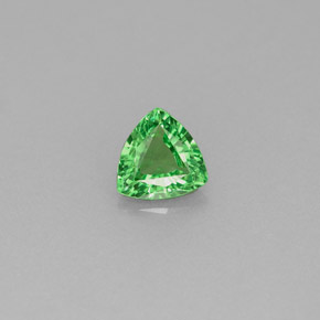0.43 ct Green Tsavorite Garnet Gemstone, Tsavorite Garnet Gem in Trillion Facet Shape for Sale.