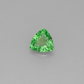 0.43 ct Green Tsavorite Garnet Stone, Natural Tsavorite Garnet in Trillion Facet Shape for Sale