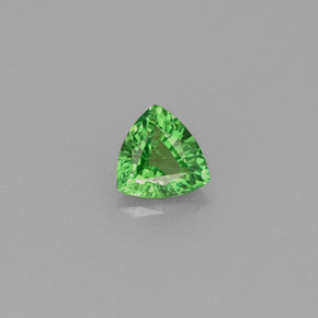 0.45 ct Green Tsavorite Garnet Gemstone, Tsavorite Garnet Gem in Trillion Facet Shape for Sale.
