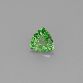 0.45 ct Green Tsavorite Garnet Stone, Natural Tsavorite Garnet in Trillion Facet Shape for Sale