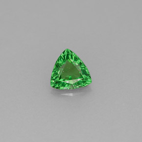 0.43 ct Green Tsavorite Garnet Gemstone, Tsavorite Garnet Gem in Trillion Facet Shape for Sale.