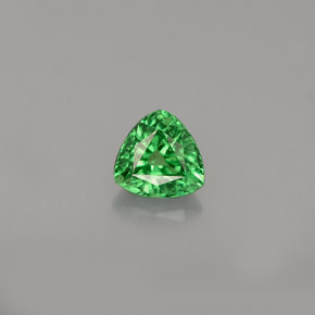0.39 ct Green Tsavorite Garnet Gemstone, Tsavorite Garnet Gem in Trillion Facet Shape for Sale.
