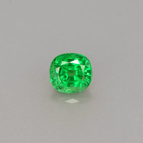0.46 ct Green Tsavorite Garnet Gemstone, Tsavorite Garnet Gem in Cushion-Cut Shape for Sale.