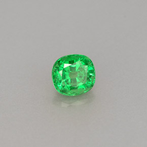 0.46 ct Green Tsavorite Garnet Stone, Natural Tsavorite Garnet in Cushion-Cut Shape for Sale