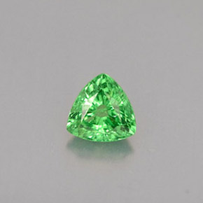 0.30 ct Green Tsavorite Garnet Gemstone, Tsavorite Garnet Gem in Trillion Facet Shape for Sale.