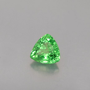 0.30 ct Green Tsavorite Garnet Stone, Natural Tsavorite Garnet in Trillion Facet Shape for Sale