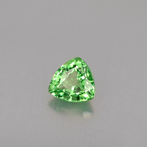 0.27 ct Green Tsavorite Garnet Stone, Natural Tsavorite Garnet in Trillion Facet Shape for Sale