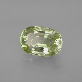 3.14 ct Green Tsavorite Garnet Stone, Natural Tsavorite Garnet in Cushion-Cut Shape for Sale