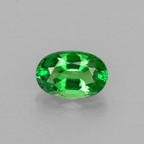 0.50 ct Green Tsavorite Garnet Gemstone, Tsavorite Garnet Gem in Oval Facet Shape for Sale.