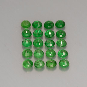 Tsavorite Garnet Gemstone in 2.3 mm Size for Sale, Tsavorite Garnet Stone in Chrome Green Color