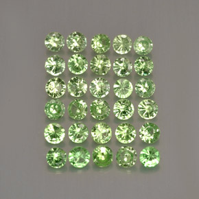 1.44 ct Green Tsavorite Garnet Gemstone, Tsavorite Garnet Gem in Diamond-Cut Shape for Sale.