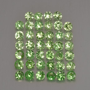 1.64 ct Green Tsavorite Garnet Stone, Natural Tsavorite Garnet in Diamond-Cut Shape for Sale