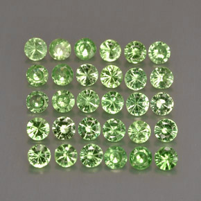 1.40 ct Green Tsavorite Garnet Stone, Natural Tsavorite Garnet in Diamond-Cut Shape for Sale