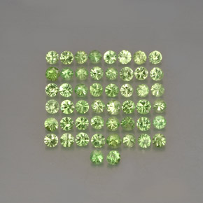 1.17 ct Green Tsavorite Garnet Gemstone, Tsavorite Garnet Gem in Diamond-Cut Shape for Sale.