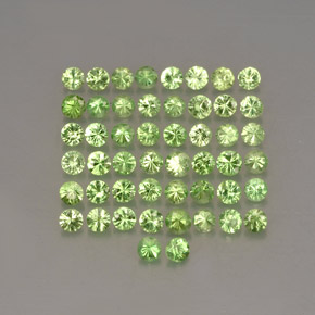 1.17 ct Green Tsavorite Garnet Stone, Natural Tsavorite Garnet in Diamond-Cut Shape for Sale