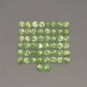 1.14 ct Green Tsavorite Garnet Gemstone, Tsavorite Garnet Gem in Diamond-Cut Shape for Sale.