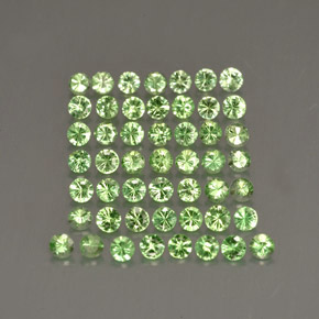 1.14 ct Green Tsavorite Garnet Gemstone, Tsavorite Garnet Gem in Diamond-Cut Shape for Sale.