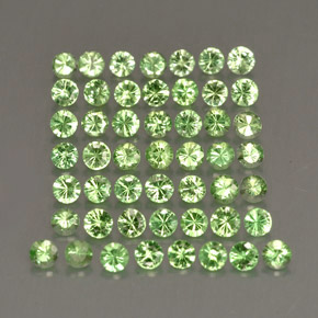 1.14 ct Green Tsavorite Garnet Stone, Natural Tsavorite Garnet in Diamond-Cut Shape for Sale