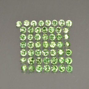 1.13 ct Green Tsavorite Garnet Gemstone, Tsavorite Garnet Gem in Diamond-Cut Shape for Sale.