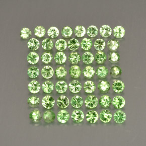 1.13 ct Green Tsavorite Garnet Stone, Natural Tsavorite Garnet in Diamond-Cut Shape for Sale
