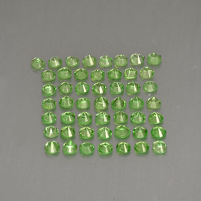 Tsavorite Garnet Gemstone in 1.7 mm Size for Sale, Tsavorite Garnet Stone in Green Color