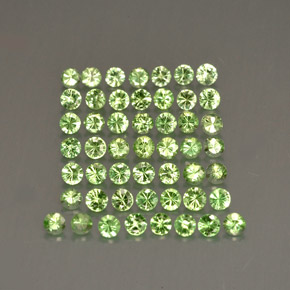 1.12 ct Green Tsavorite Garnet Gemstone, Tsavorite Garnet Gem in Diamond-Cut Shape for Sale.