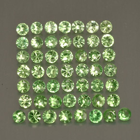 1.09 ct Green Tsavorite Garnet Stone, Natural Tsavorite Garnet in Diamond-Cut Shape for Sale
